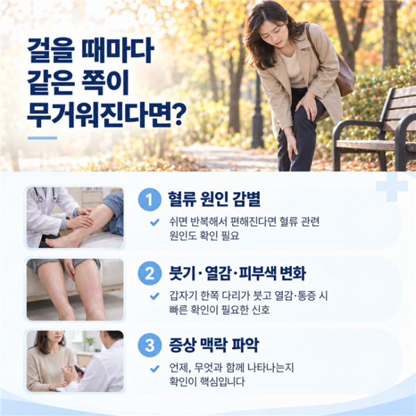 허벅지 피로를 평가하는 근력 감각 관절 움직임과 체중 이동 점검